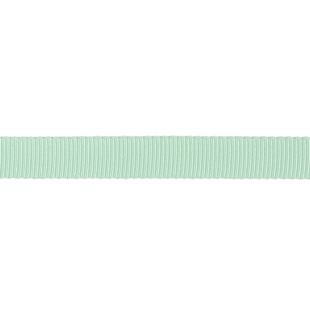 Spearmint Recycled Polyester Petersham Grosgrain Ribbon - 9mm