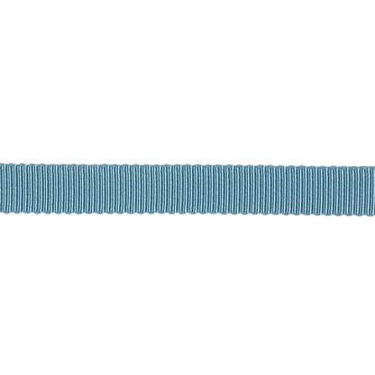 Dusty Blue Recycled Polyester Petersham Grosgrain Ribbon - 9mm