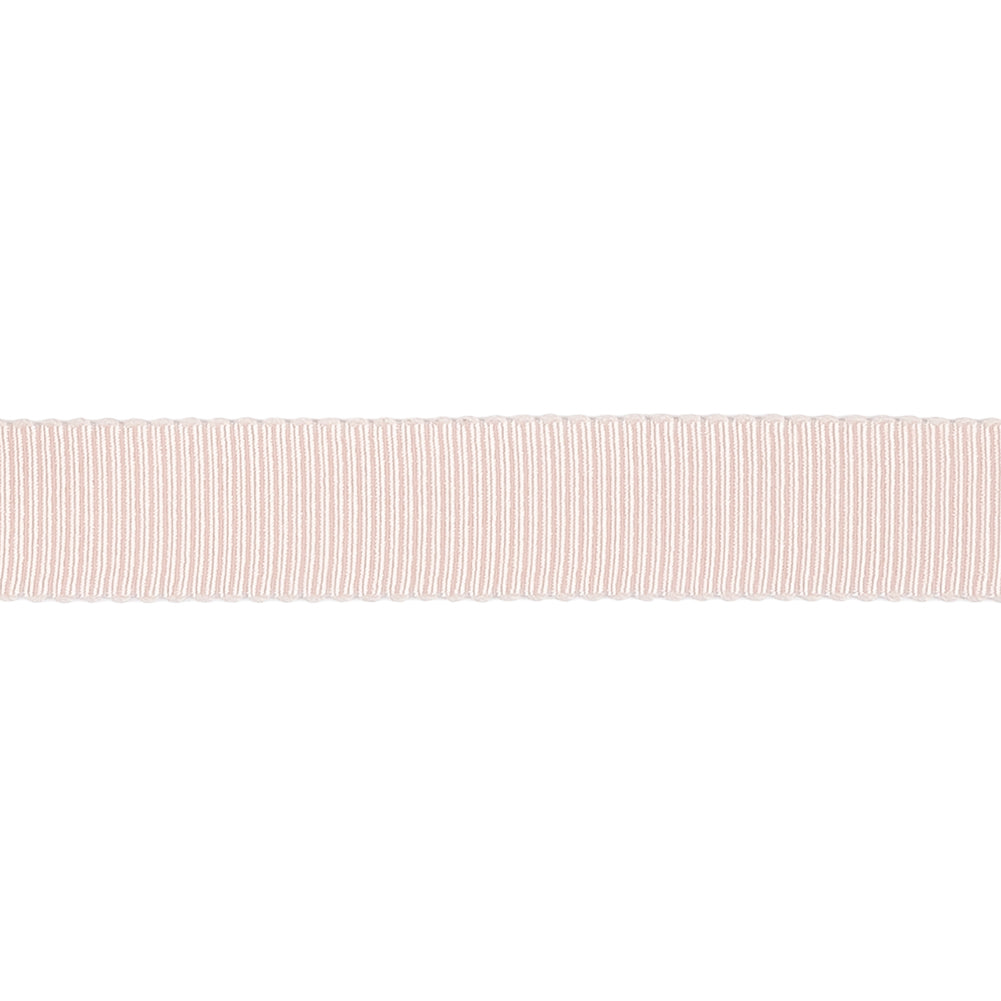 Primrose Pink Recycled Polyester Petersham Grosgrain Ribbon - 12mm - Detail