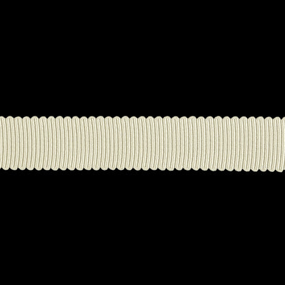 Almond Milk Recycled Polyester Petersham Grosgrain Ribbon - 12mm