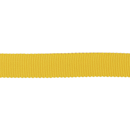 Yellow Recycled Polyester Petersham Grosgrain Ribbon - 12mm