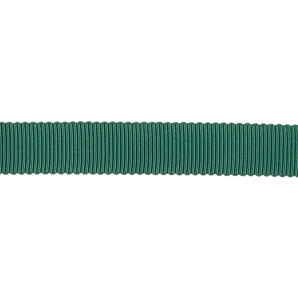 Emerald Recycled Polyester Petersham Grosgrain Ribbon - 12mm