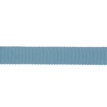 Dusty Blue Recycled Polyester Petersham Grosgrain Ribbon - 12mm