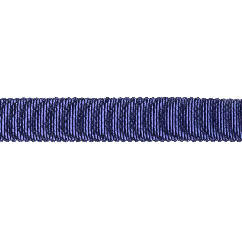 Navy Recycled Polyester Petersham Grosgrain Ribbon - 12mm