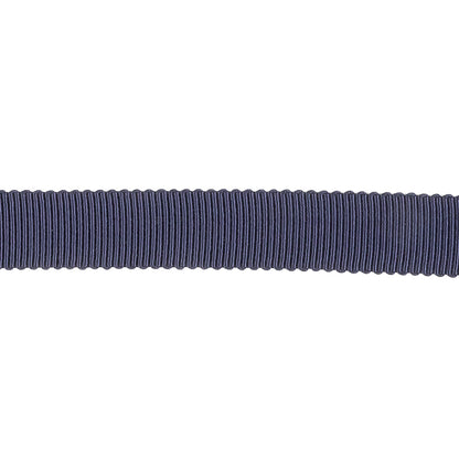 Dark Navy Recycled Polyester Petersham Grosgrain Ribbon - 12mm
