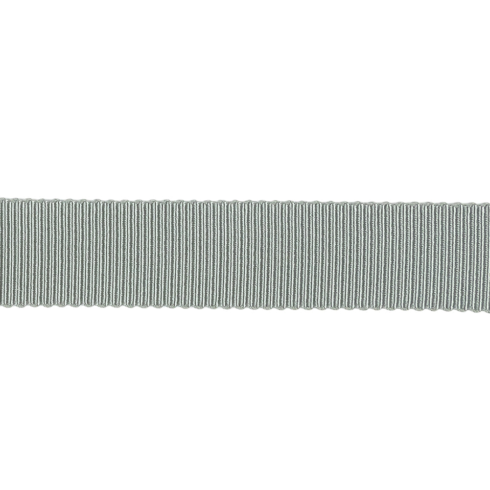 Light Gray Recycled Polyester Petersham Grosgrain Ribbon - 15mm