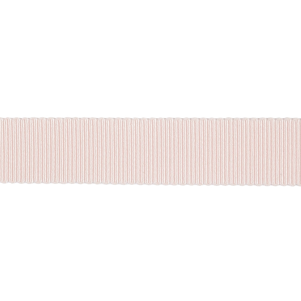 Primrose Pink Recycled Polyester Petersham Grosgrain Ribbon - 15mm