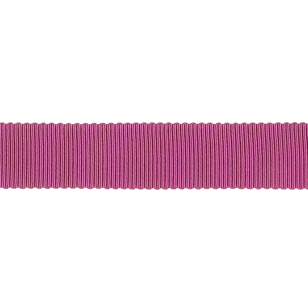 Dark Pink Recycled Polyester Petersham Grosgrain Ribbon - 15mm