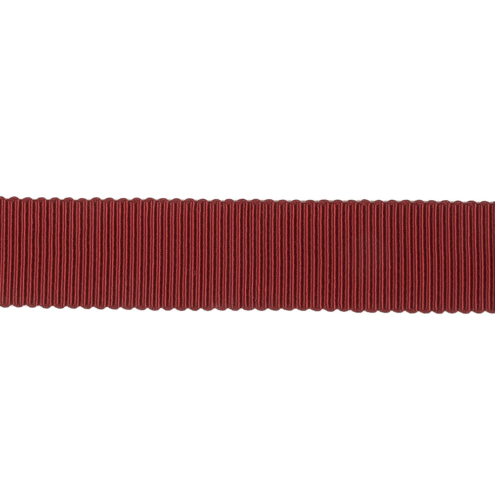 Burgundy Recycled Polyester Petersham Grosgrain Ribbon - 15mm
