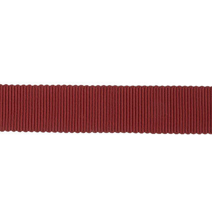 Burgundy Recycled Polyester Petersham Grosgrain Ribbon - 15mm
