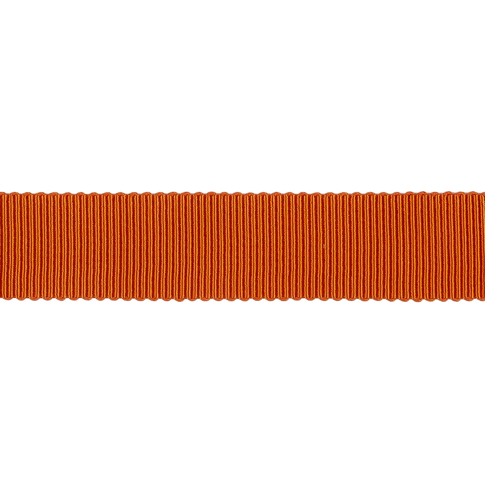 Red Orange Recycled Polyester Petersham Grosgrain Ribbon - 15mm - Detail