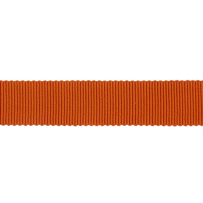 Red Orange Recycled Polyester Petersham Grosgrain Ribbon - 15mm