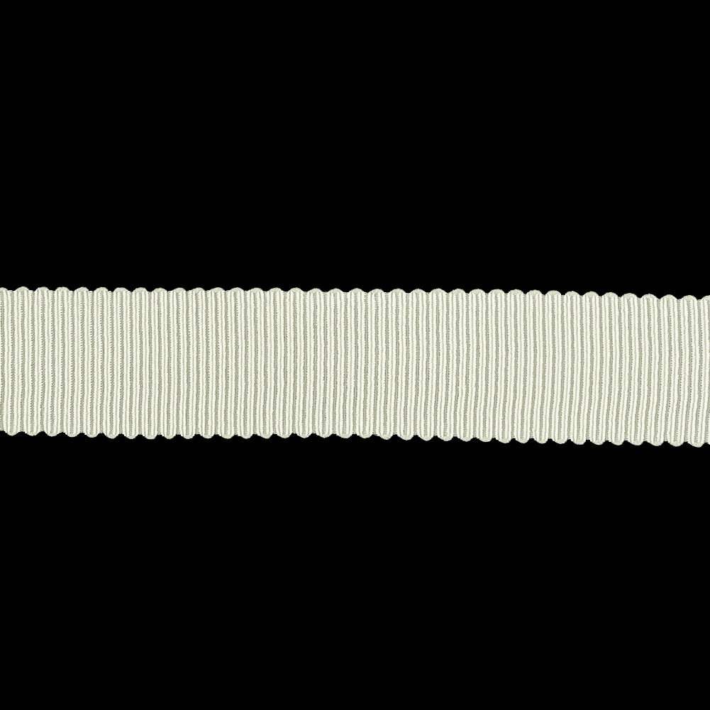 Cannoli Cream Recycled Polyester Petersham Grosgrain Ribbon - 15mm