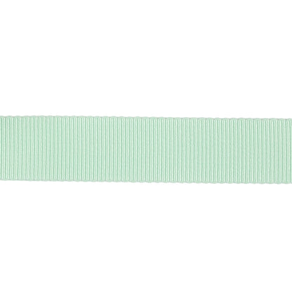 Spearmint Recycled Polyester Petersham Grosgrain Ribbon - 15mm