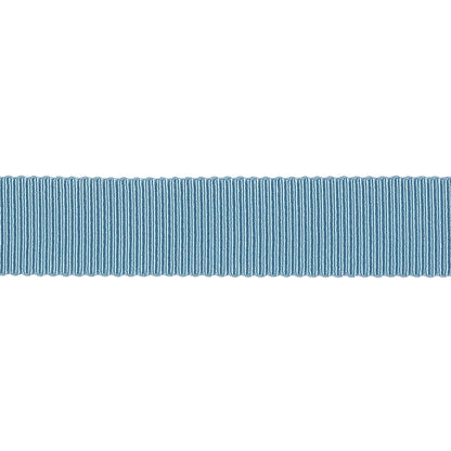 Dusty Blue Recycled Polyester Petersham Grosgrain Ribbon - 15mm