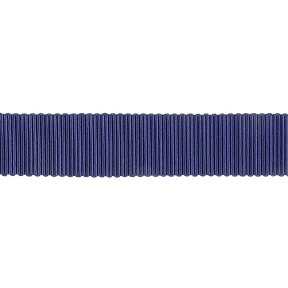Navy Recycled Polyester Petersham Grosgrain Ribbon - 15mm