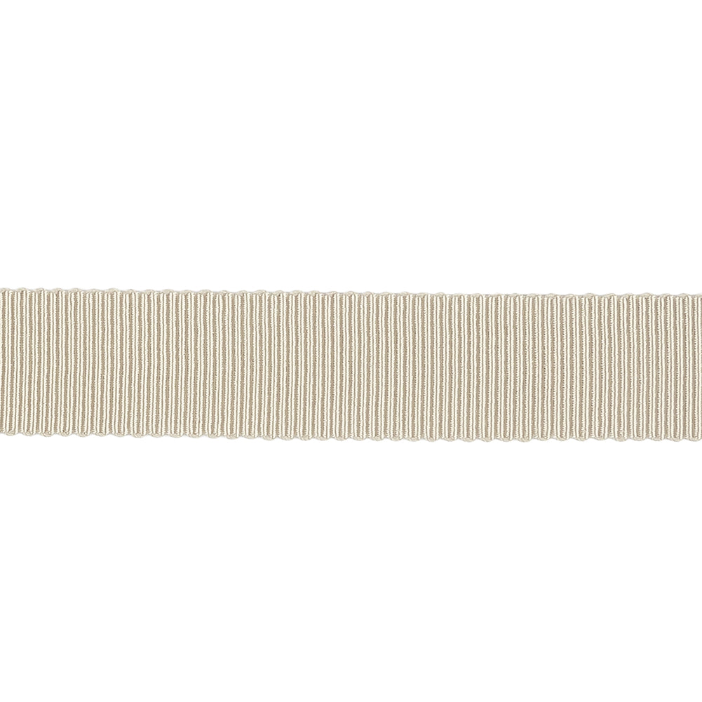 Taupe Recycled Polyester Petersham Grosgrain Ribbon - 15mm