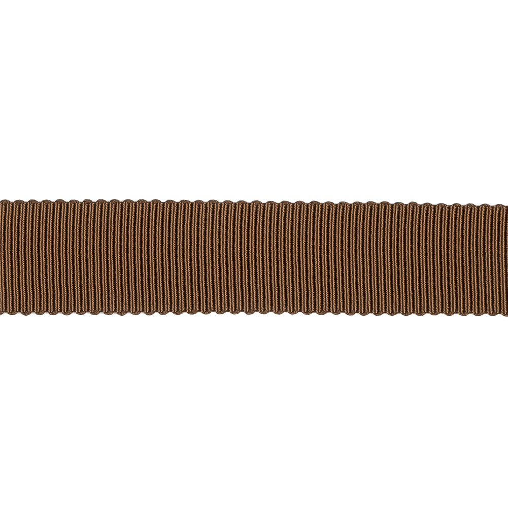 Brown Recycled Polyester Petersham Grosgrain Ribbon - 15mm