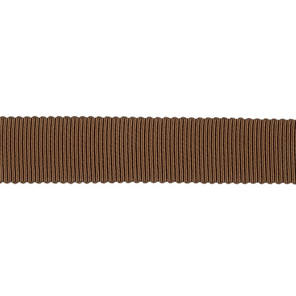 Brown Recycled Polyester Petersham Grosgrain Ribbon - 15mm