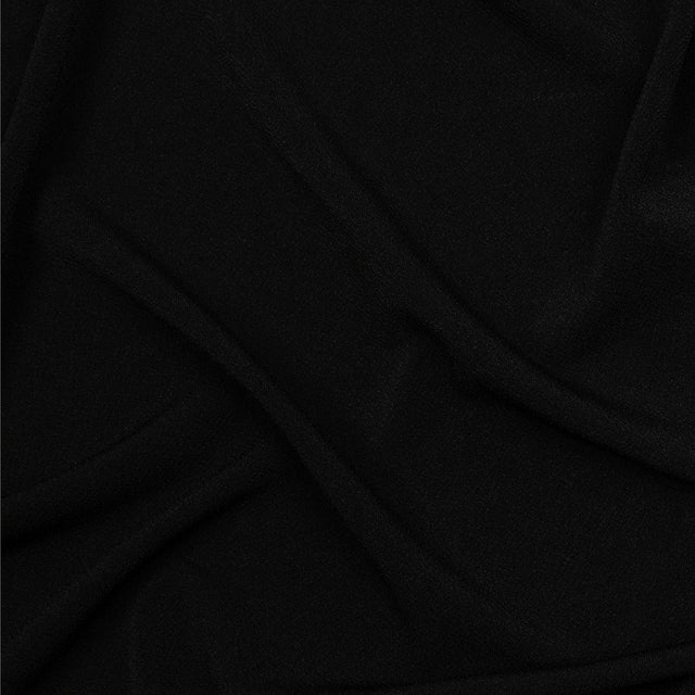 Stretch Polyester Crepe Knit - Black - Arabesque Collection