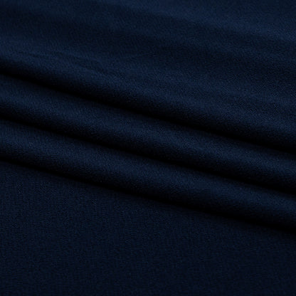 Stretch Polyester Crepe Knit - Navy - Arabesque Collection
