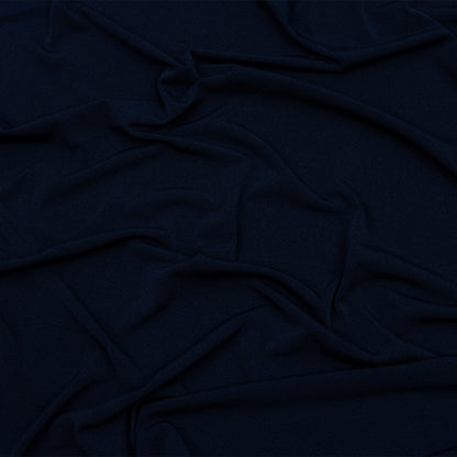 Stretch Polyester Crepe Knit - Navy - Arabesque Collection
