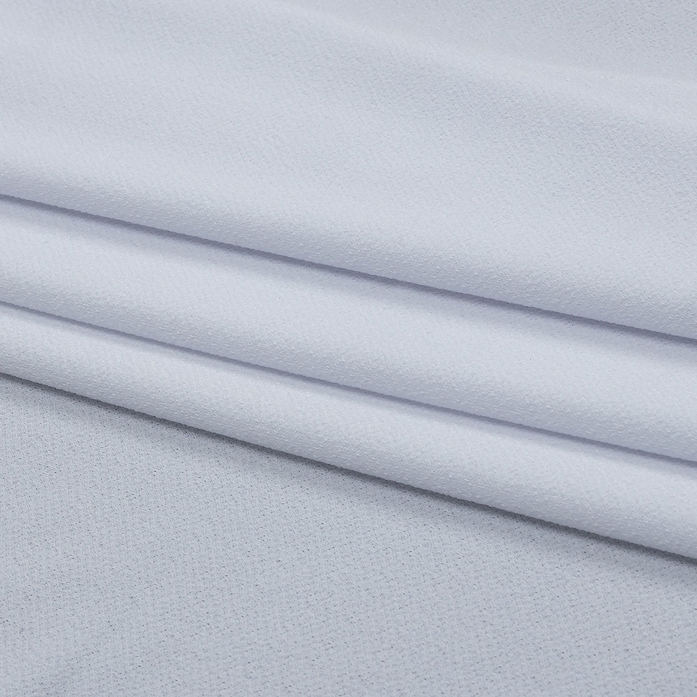 Tejido de punto crepé de poliéster elástico - Blanco - Colección Arabesco