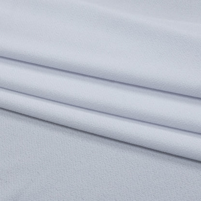Tejido de punto crepé de poliéster elástico - Blanco - Colección Arabesco