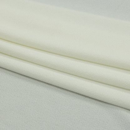 Tejido de punto crepé de poliéster elástico - Cloud Dancer - Colección Arabesque