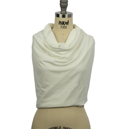 Tejido de punto crepé de poliéster elástico - Cloud Dancer - Colección Arabesque