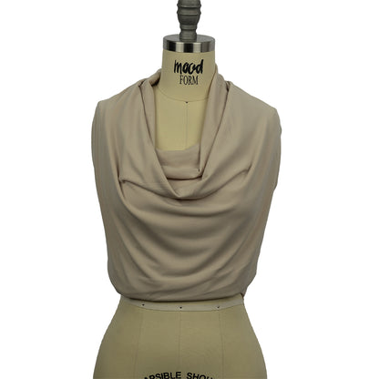 Stretch Polyester Crepe Knit - Nude - Arabesque Collection