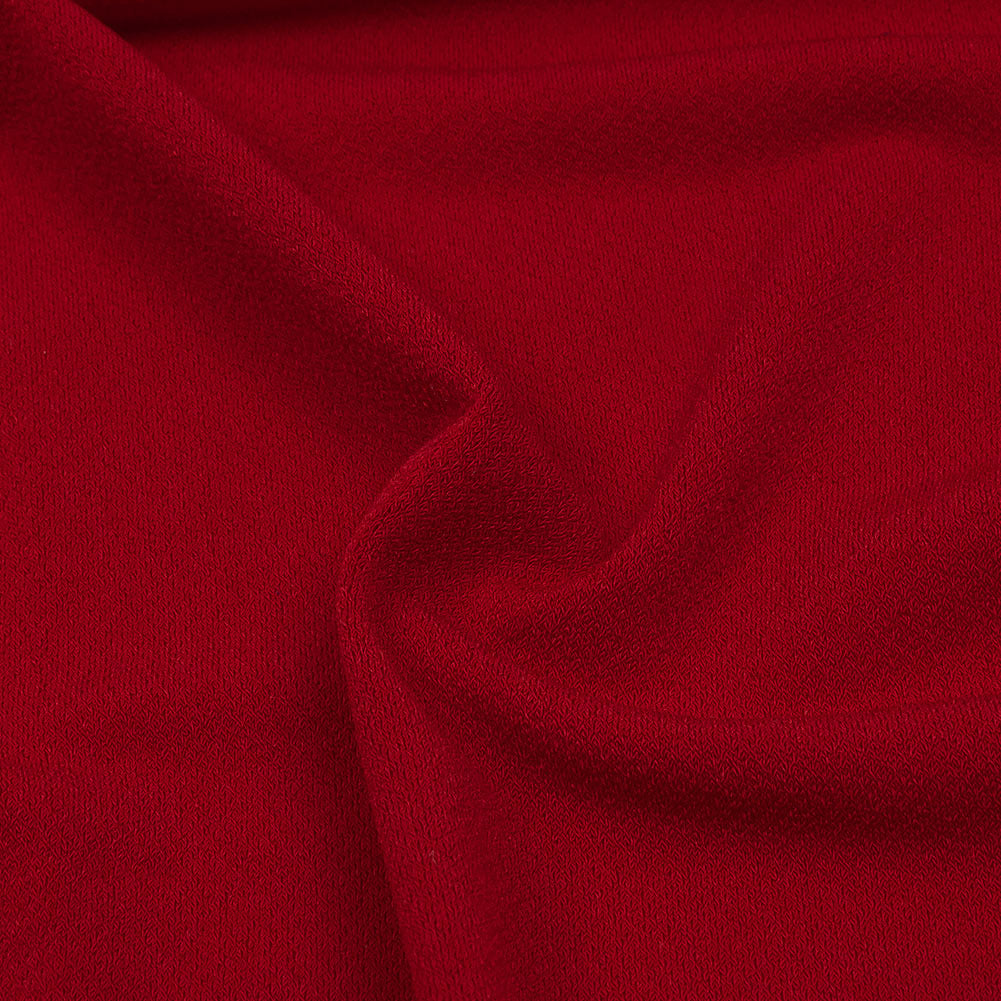 Stretch Polyester Crepe Knit - Tango Red - Arabesque Collection