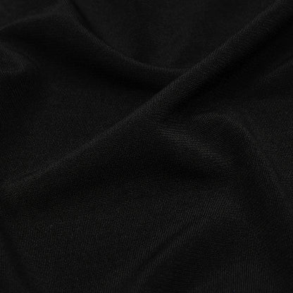 Stretch Polyester ITY Jersey - Black - Isadora Collection