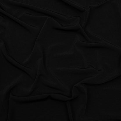 Stretch Polyester ITY Jersey - Black - Isadora Collection