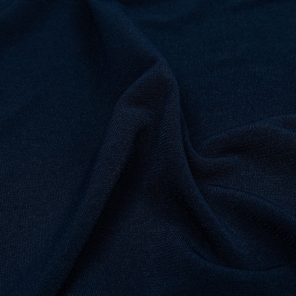 Stretch Polyester ITY Jersey - Navy - Isadora Collection