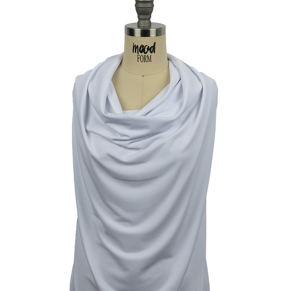 Stretch Polyester ITY Jersey - White - Isadora Collection