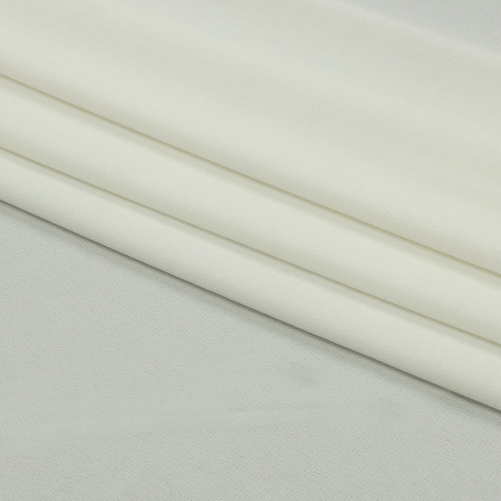 Stretch Polyester ITY Jersey - Cloud Dancer - Isadora Collection