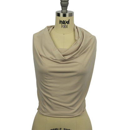 Stretch Polyester ITY Jersey - Nude - Isadora Collection
