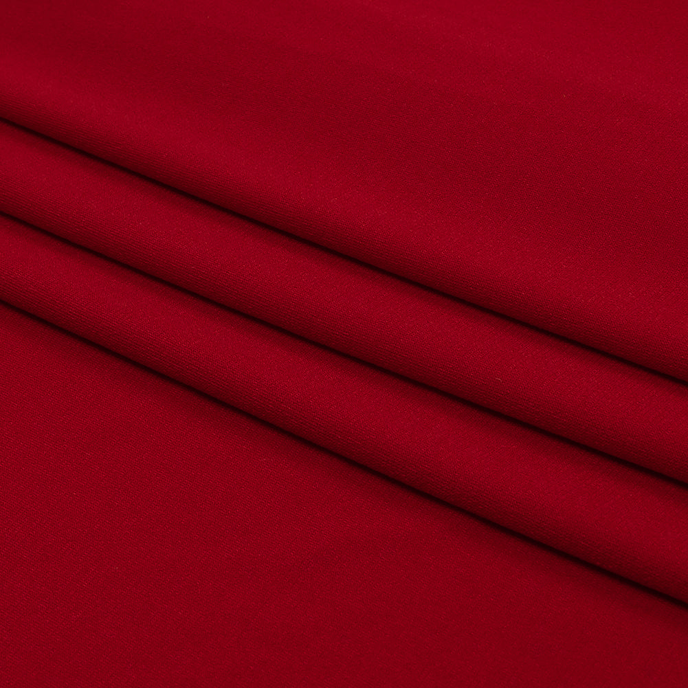Stretch Polyester ITY Jersey - Tango Red - Isadora Collection
