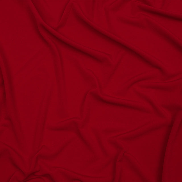 Stretch Polyester ITY Jersey - Tango Red - Isadora Collection