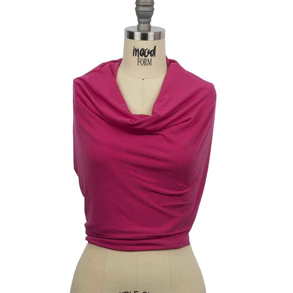 Stretch Polyester ITY Jersey - Fuchsia - Isadora Collection