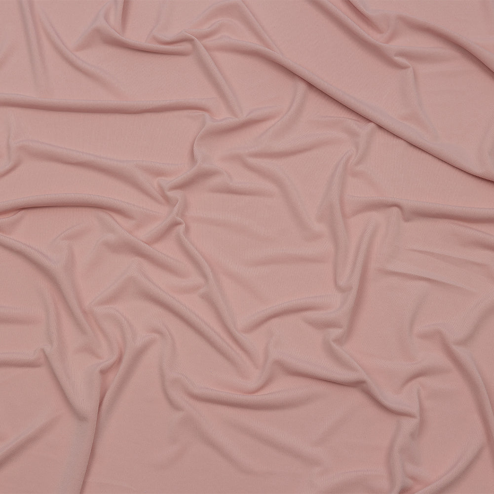 Stretch Polyester ITY Jersey - Silver Pink - Isadora Collection