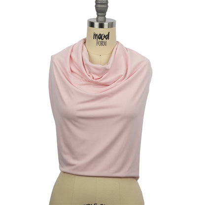 Stretch Polyester ITY Jersey - Blush - Isadora Collection