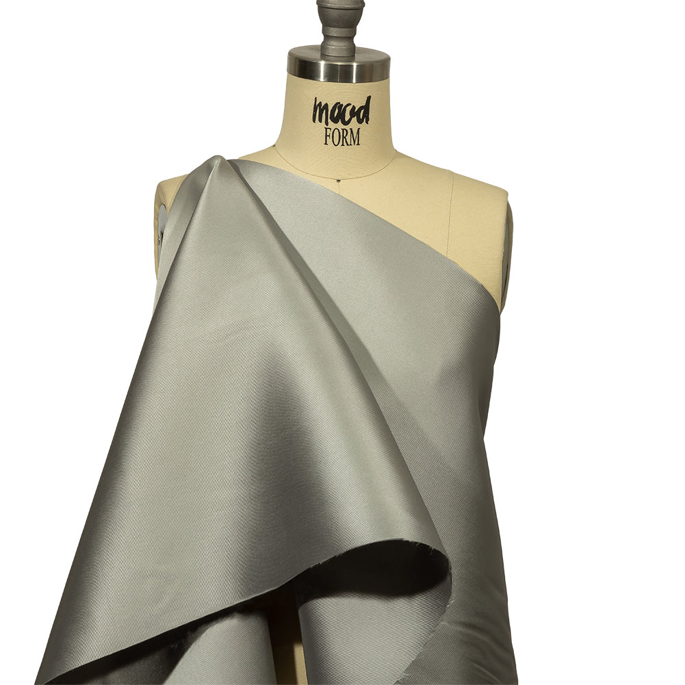Polyester Twill Mikado - Silver - Mora Collection - Drape
