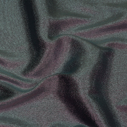 Metallic Polyester Lame - Pink and Black - Glimmer Collection