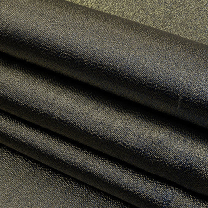 Metallic Polyester Lame - Royal Blue and Black - Glimmer Collection