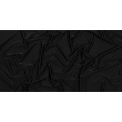 Recycled Swimwear Tricot, UV Protective - Nero - Santorini Plus Collection