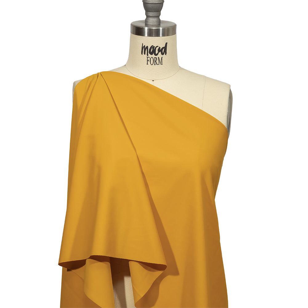 Recycled Swimwear Tricot, UV Protective - Golden - Santorini Plus Collection - Drape