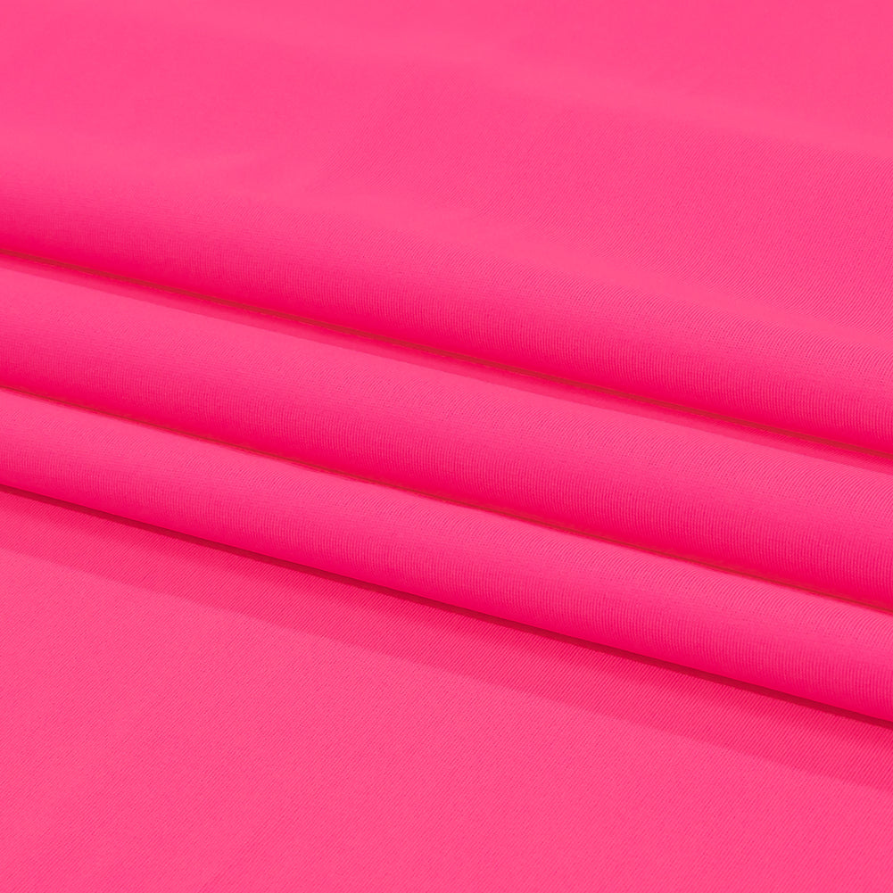 Recycled Swimwear Tricot, UV Protective - Shocking Pink - Santorini Plus Collection