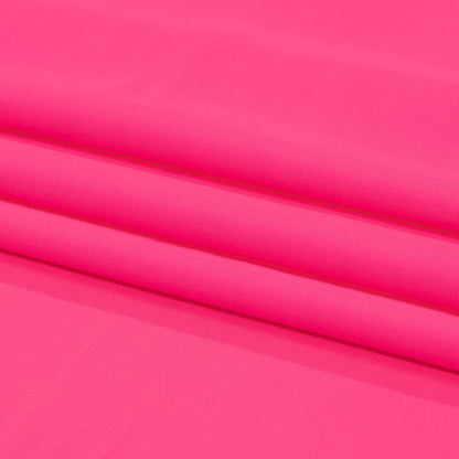 Recycled Swimwear Tricot, UV Protective - Shocking Pink - Santorini Plus Collection